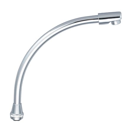 Central Brass 8-3/4" Swivel High Rise Spout With Aerator, Polished Chrome SU-357-WSA